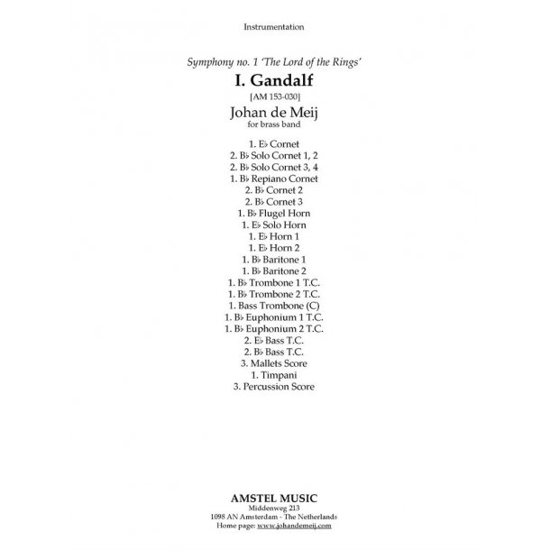 Gandalf the Wizard : from Symphony No. 1 - The Lord of the Rings